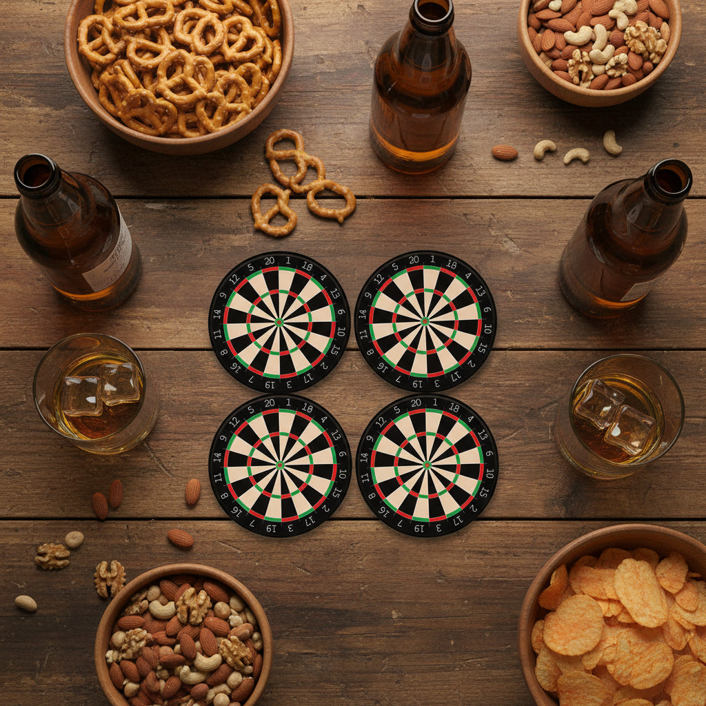 Dartboard Printed Coaster