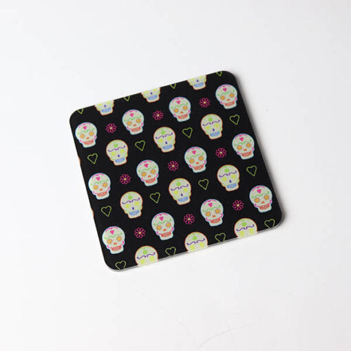 Sugar Skull Pattern Coasters