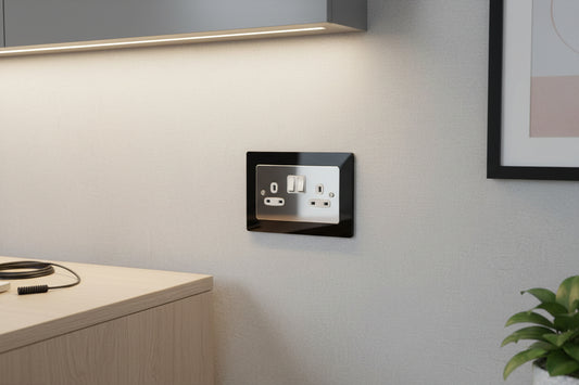 2mm Trade Price Slimline Light Switch Surrounds / Socket Surrounds