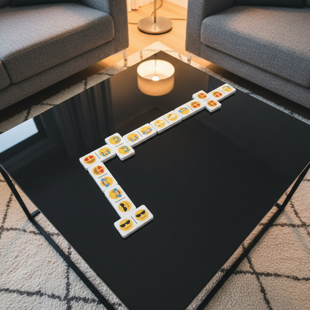 Emoji Style Acrylic Dominoes