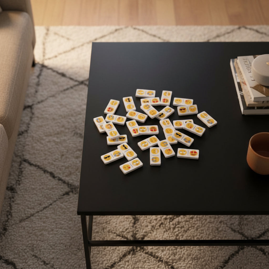 Emoji Style Acrylic Dominoes