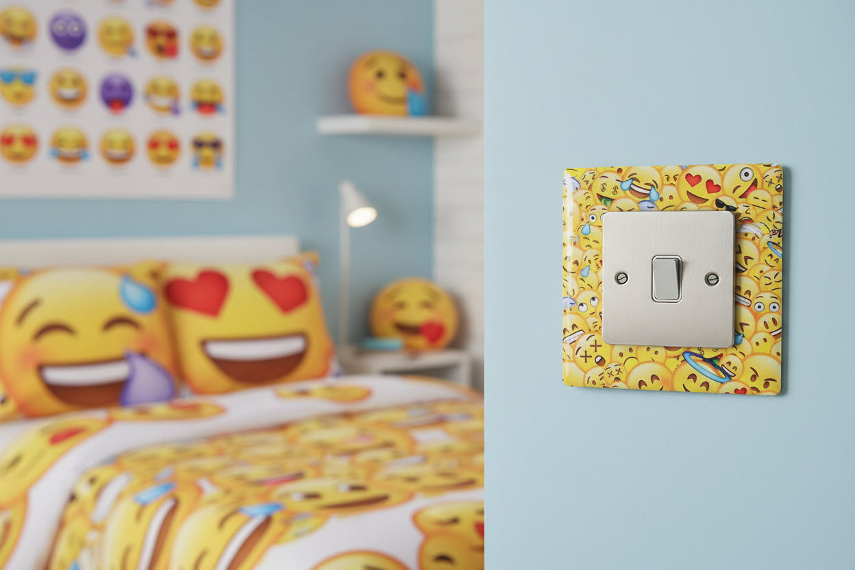 Emoji Light Switch Surrounds / Socket Surrounds