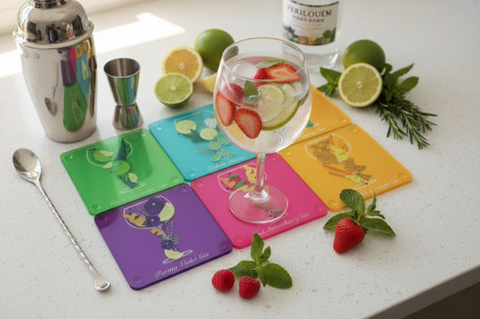 Set of 6 Flavoured Gin Coasters