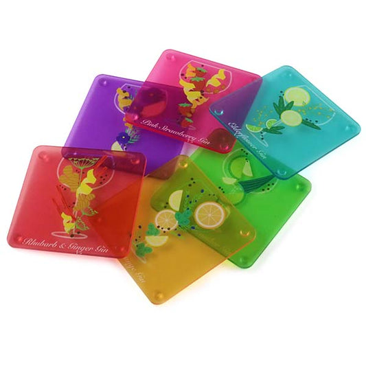 Set of 6 Flavoured Gin Coasters