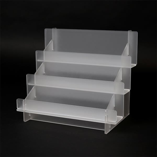 Extra Wide Acrylic Tiered Display Rack – 495mm