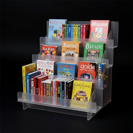 Wide Acrylic Tiered Display Rack – 395mm
