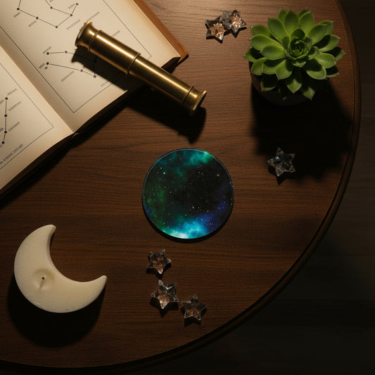 Galaxy Effect Round Coaster