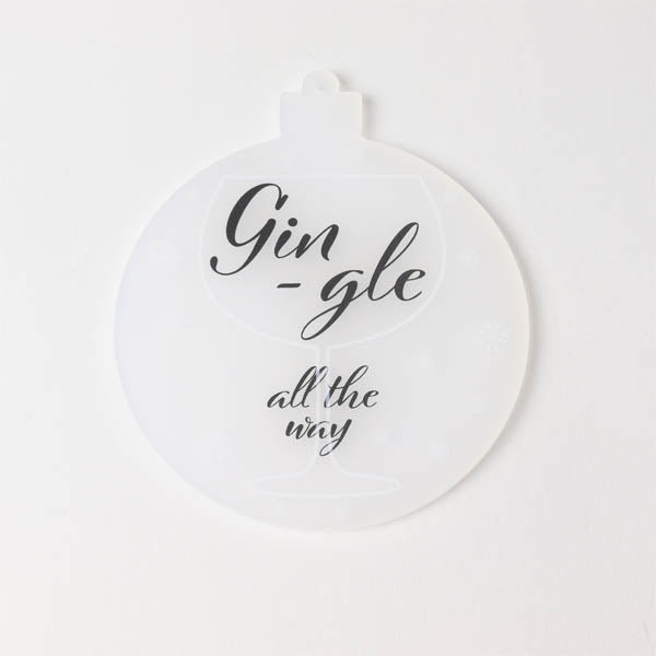 Gin-gle All The Way Christmas Tree Decoration
