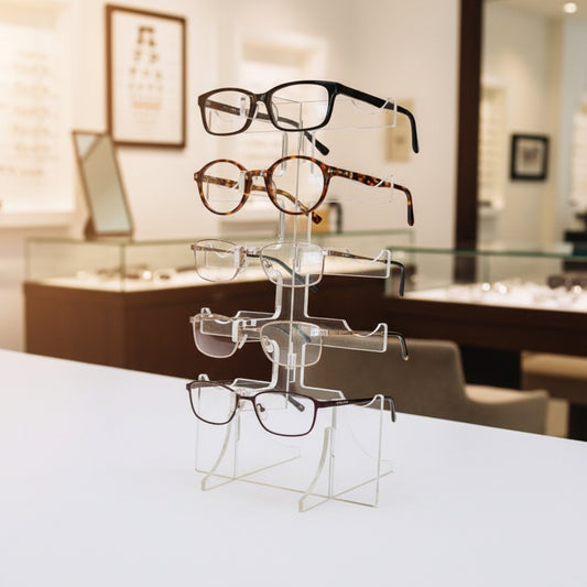 4mm Clear Acrylic Glasses Display Stand