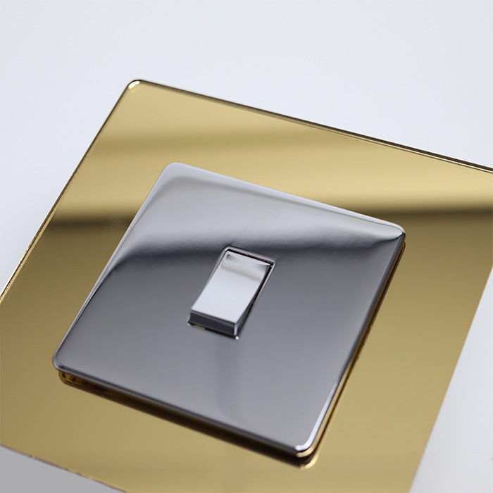 Mirrored Light Switch Surrounds / Socket Surrounds
