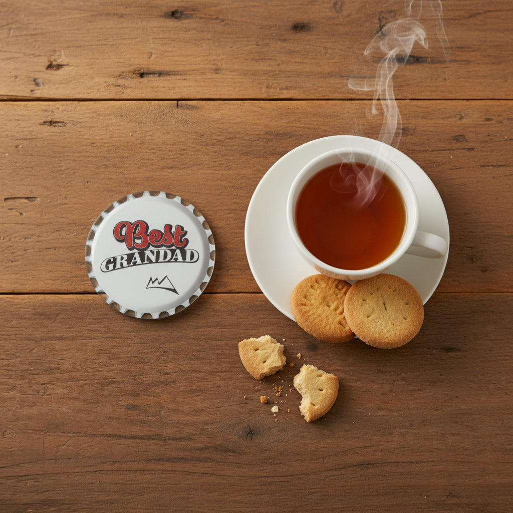 Best Grandad Coors Style Printed Coaster