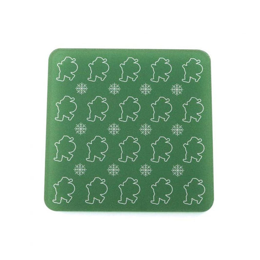 Green Christmas Coaster Set