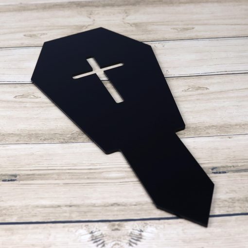 Cross Coffin Shape Garden Sign