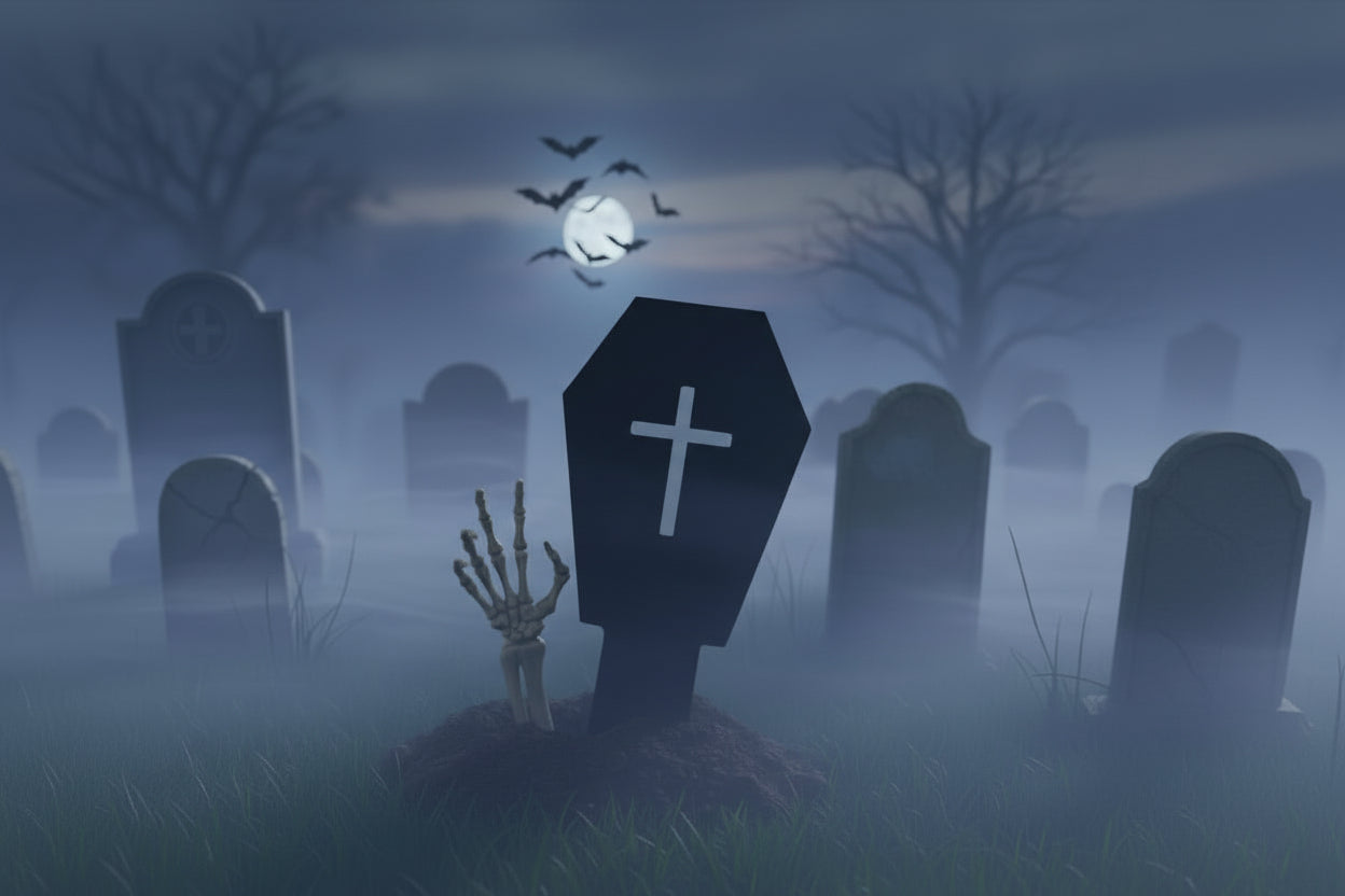 Cross Coffin Shape Garden Sign