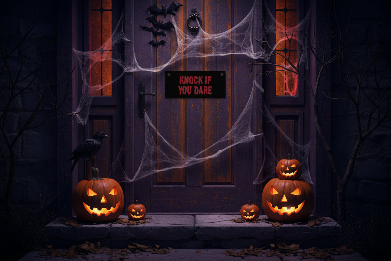 Knock If You Dare Double-Sided Door Sign