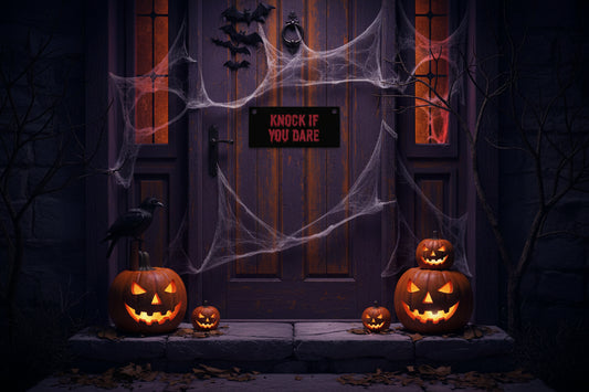 Knock If You Dare Double-Sided Door Sign