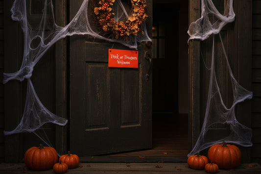 Trick or Treat Double-Sided Door Sign