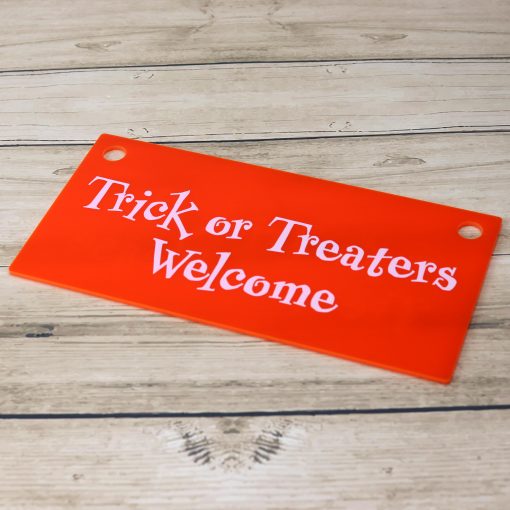 Trick or Treat Double-Sided Door Sign
