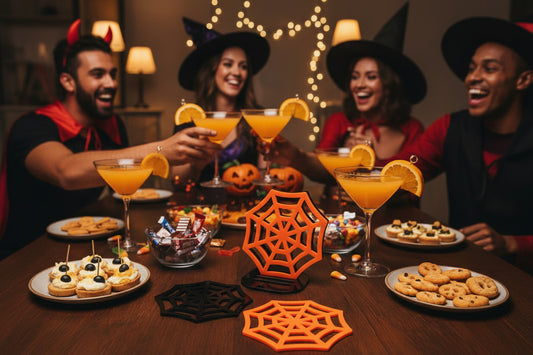 Set of 4 Spider Web Shaped Coasters