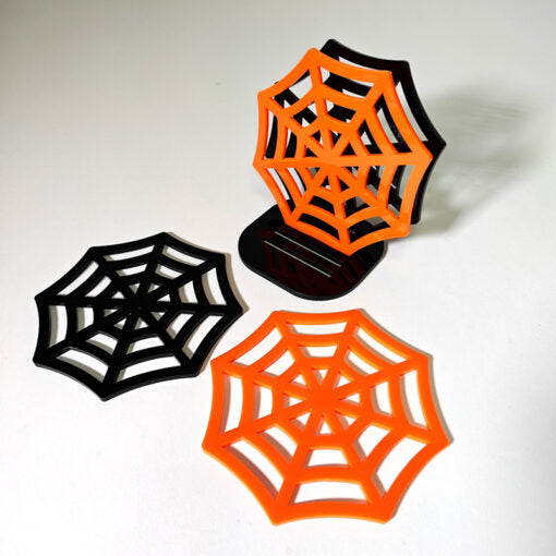 Set of 4 Spider Web Shaped Coasters