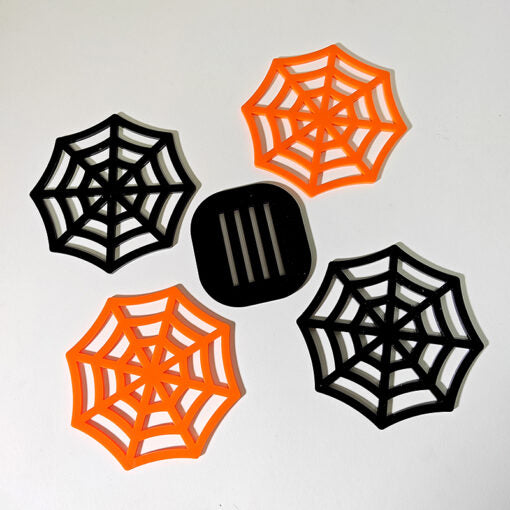 Set of 4 Spider Web Shaped Coasters
