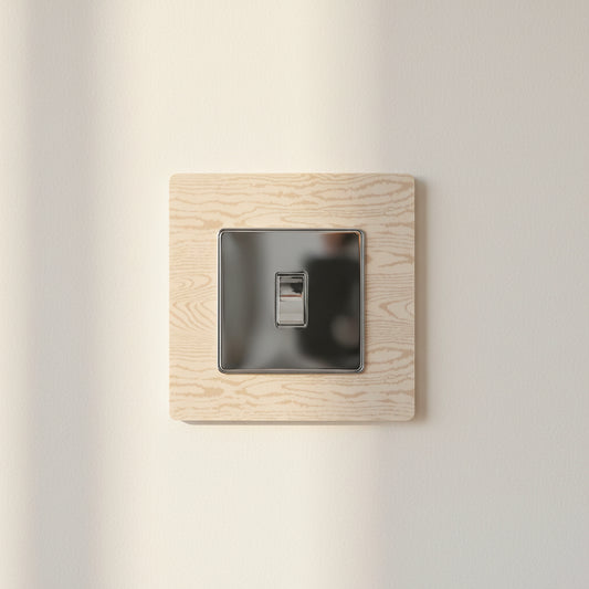 Light Wood Effect Light Switch Surrounds / Socket Surrounds