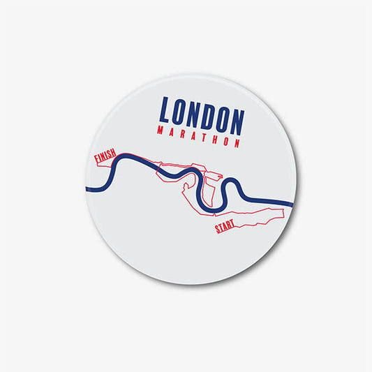 London Marathon Route Map Coaster