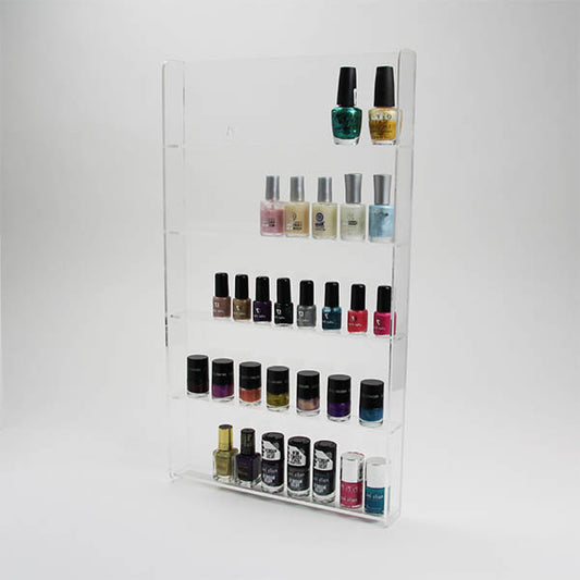 5 Tier Clear Nail Varnish Display Stand