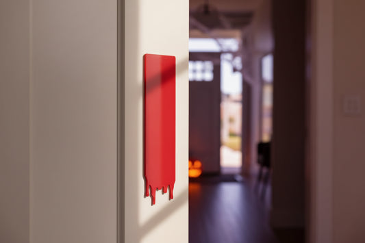 Paint Run / Drip Acrylic Door Push Plates