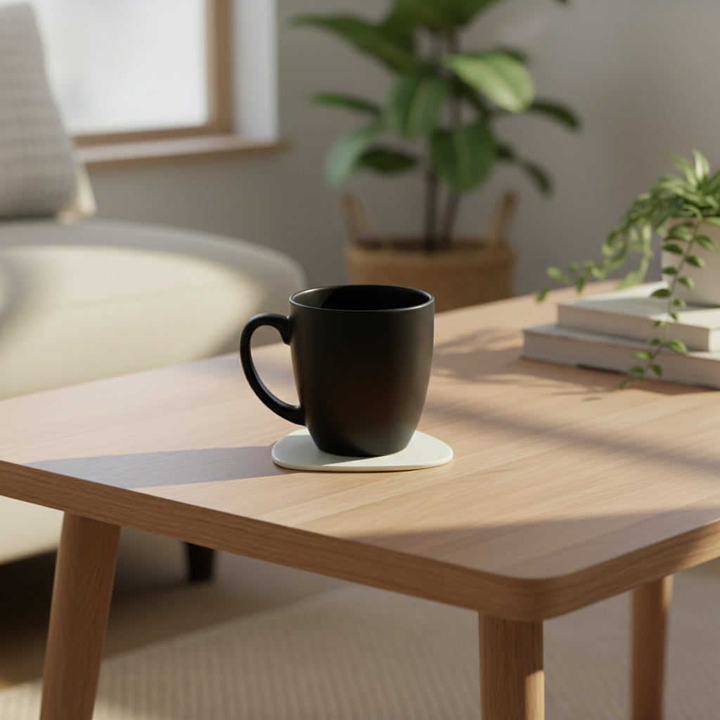 Pebble Shaped Acrylic Coasters