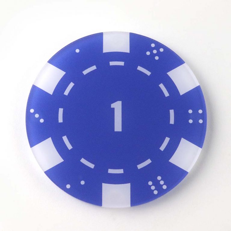 Casino Chip Coaster Set