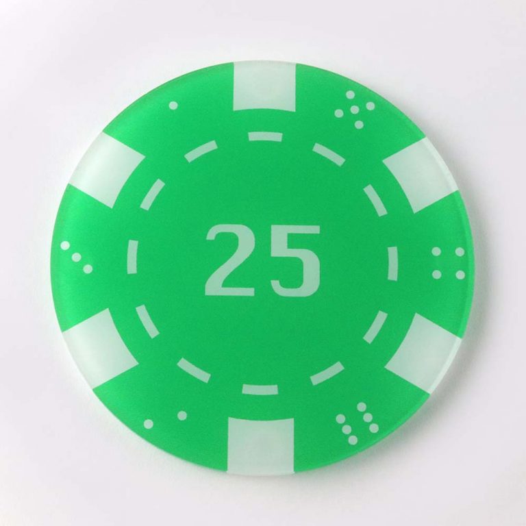 Casino Chip Coaster Set