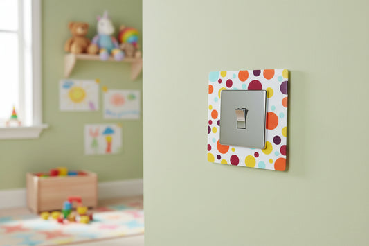 Polka Dots Light Switch Surrounds / Socket Surrounds