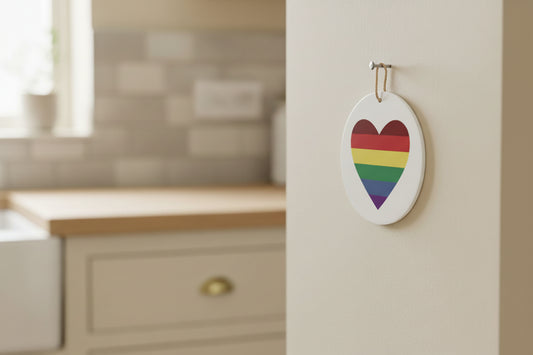 Rainbow Heart Hanging Decoration