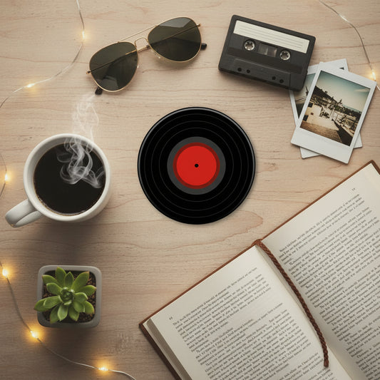Vinyl Record Design Coaster