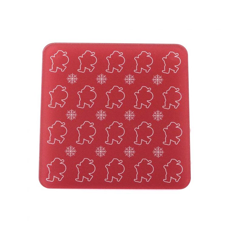 Red Christmas Coaster Set