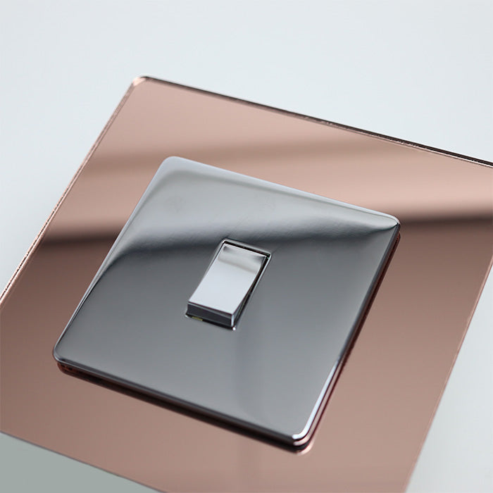 Mirrored Light Switch Surrounds / Socket Surrounds