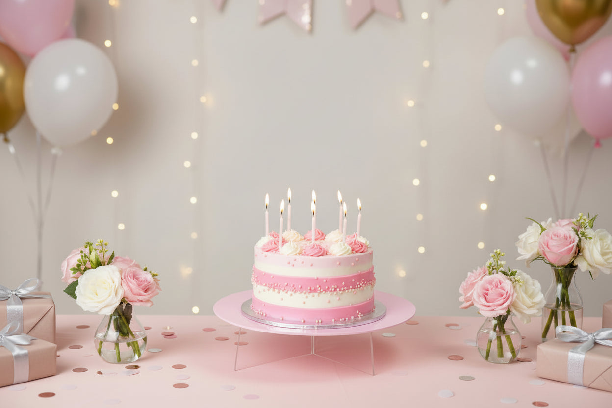 10″ Round Acrylic Cake Stands