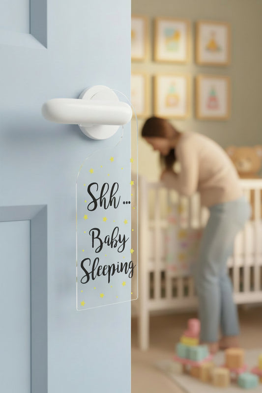 Shh … Baby Sleeping Door Hanger