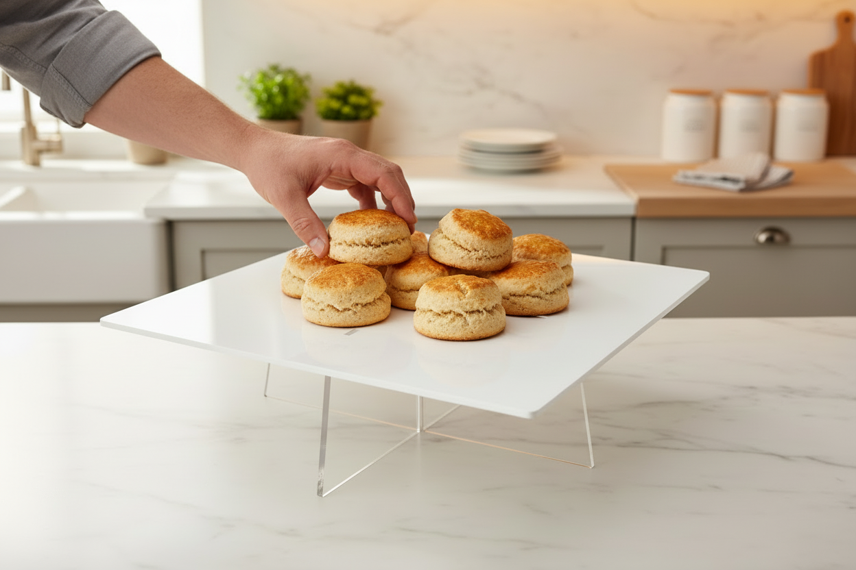 14″ Square Acrylic Cake Stands