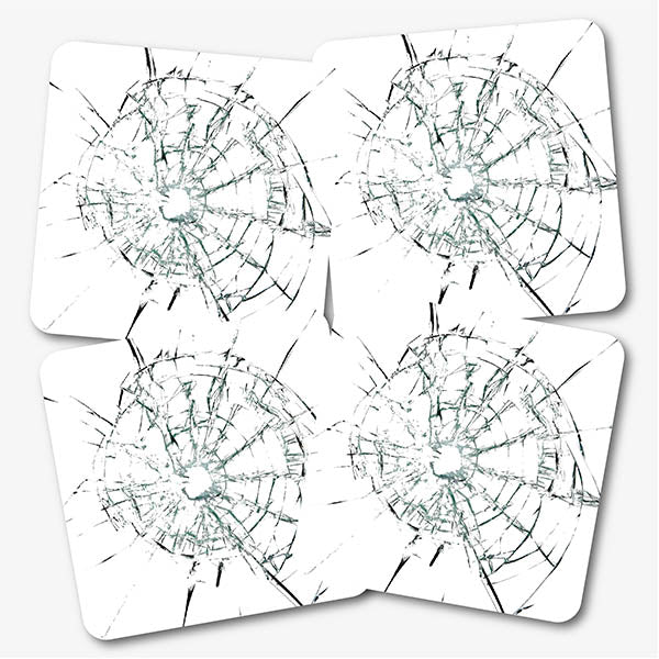 Smashed Glass Effect Coaster