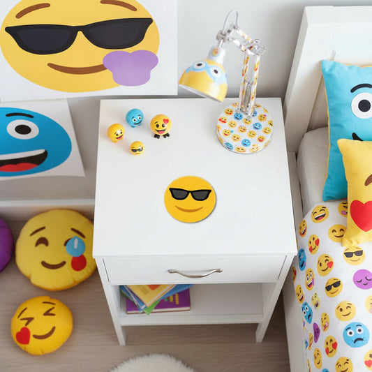 Smiling Sunglasses Face Emoji Coaster