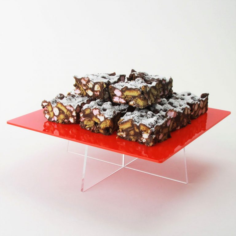 14″ Square Acrylic Cake Stands