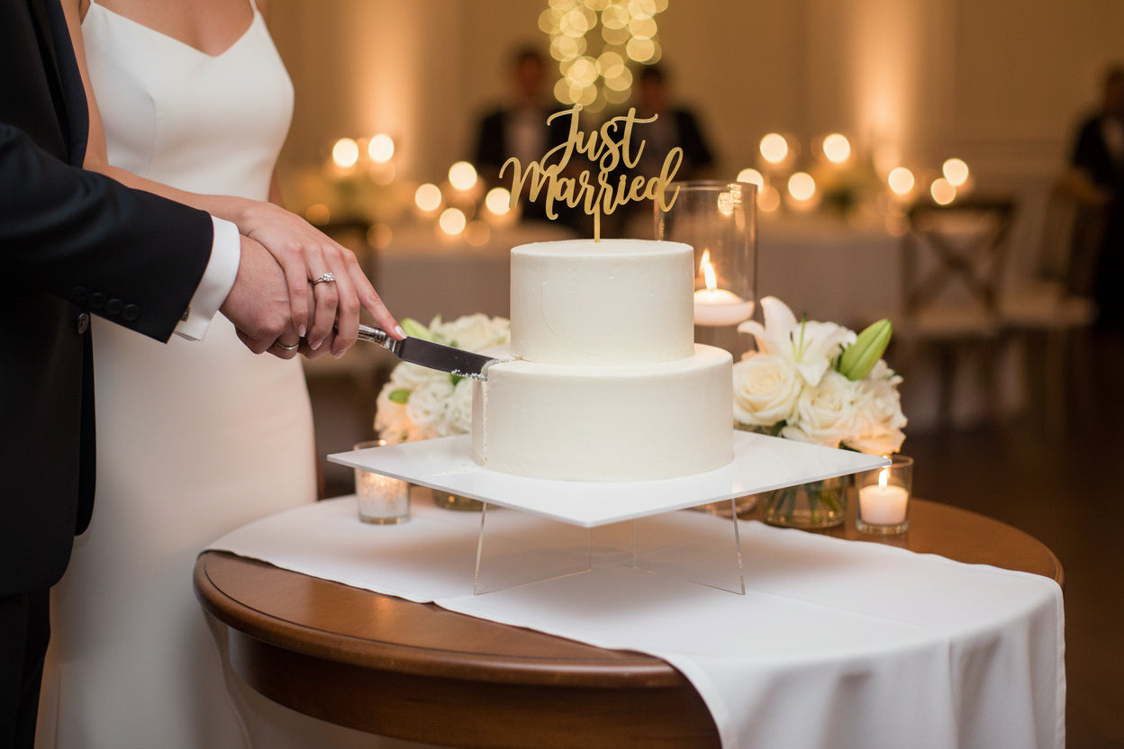10″ Square Acrylic Cake Stands