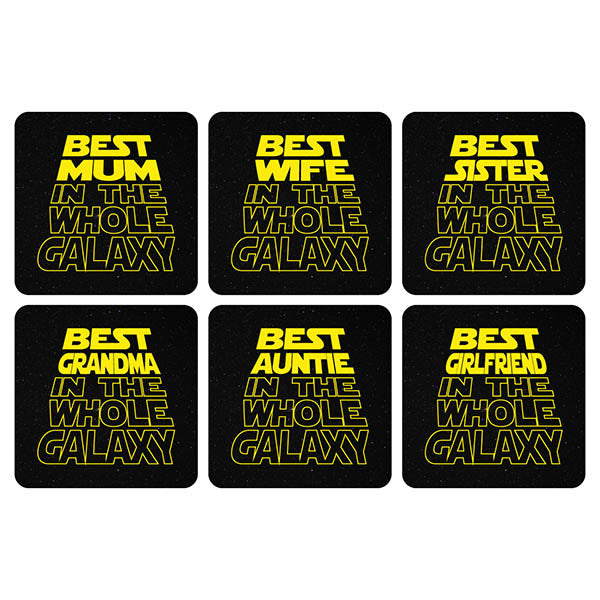 Best In The Whole Galaxy Star Wars Inspired Coasters