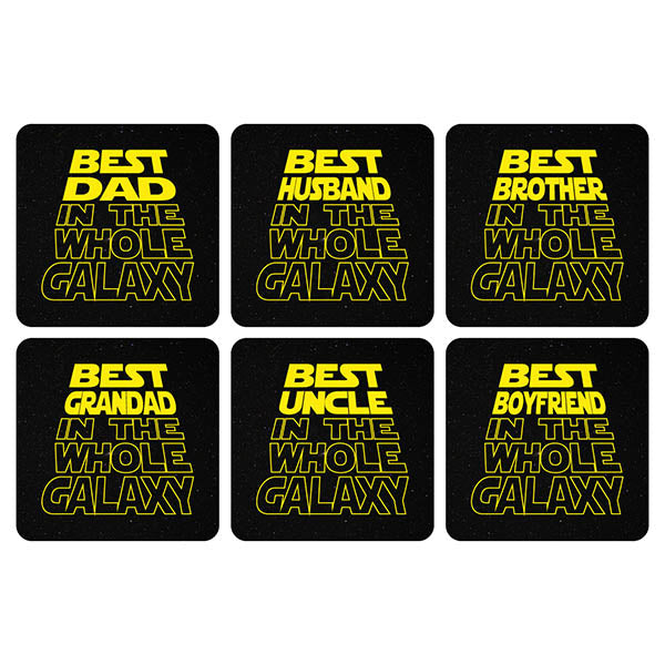 Best In The Whole Galaxy Star Wars Inspired Coasters