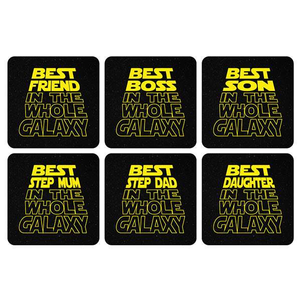 Best In The Whole Galaxy Star Wars Inspired Coasters
