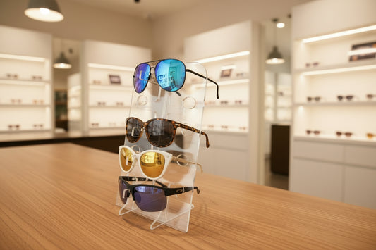 4mm Clear Acrylic Sunglasses Display Stand