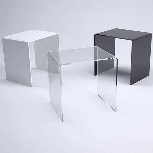 Modern Acrylic Nest of 2 Tables