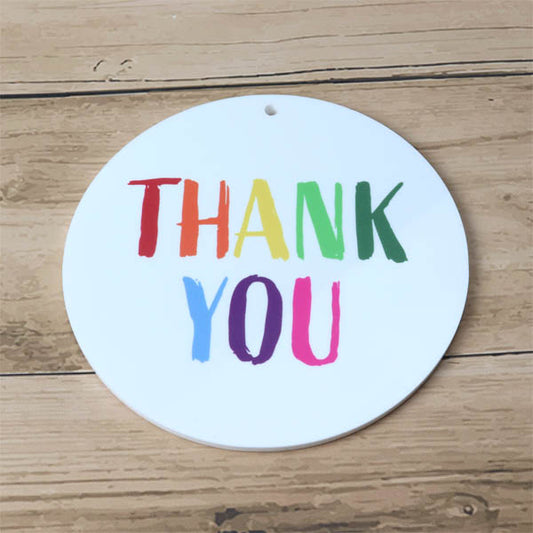 Thank You Rainbow Hanging Decoration